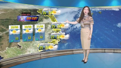 Dự báo thời tiết 3 ngày từ 29/8/2019 | Bão số 4 - bão Podul gây ra mưa lớn