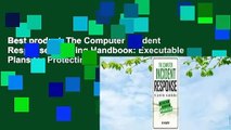 Best product  The Computer Incident Response Planning Handbook: Executable Plans for Protecting