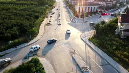 Bursa çekirdeği kurutmak için çevreyolunun birer şeridini kapattılar