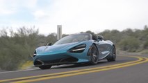 McLaren 720S Spider in Belize Blue Driving Video