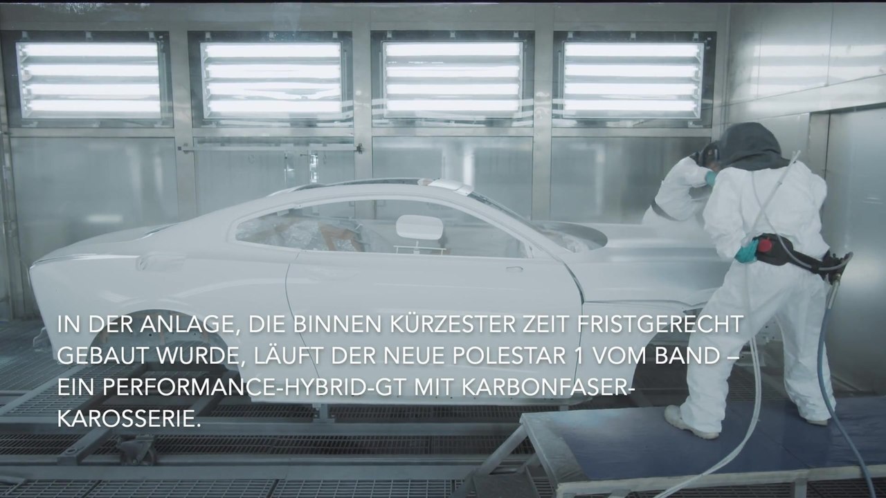 Polestar Produktionszentrum in Chengdu - Lackiererei