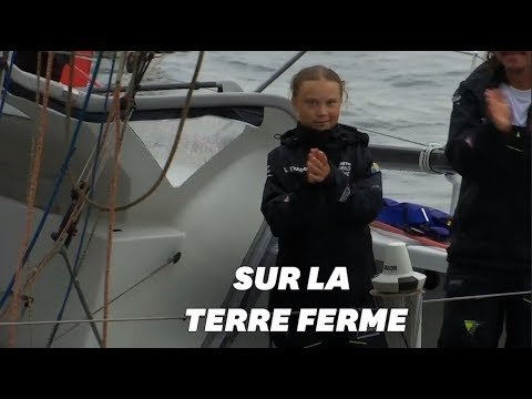 Greta Thunberg est arrivée à New York après 14 jours de voyage en mer