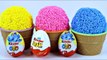 Play Massinha de Modelar Foam Ice Cream Cups Kinder Joy Kinder Egg Surprise Toys