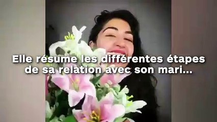 Elle résume les différentes étapes de sa relation avec son mari...