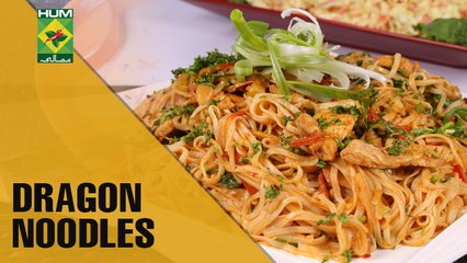 Insanely Easy Dragon Noodles Recipe | Dawat | MasalaTV Show | Abida Baloch