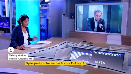 En Syrie, Thierry Mariani (RN) défend la stratégie militaire de Bachar El-Assad