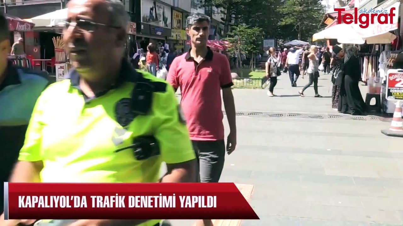 Kapalı yolda denetleme yapıldı