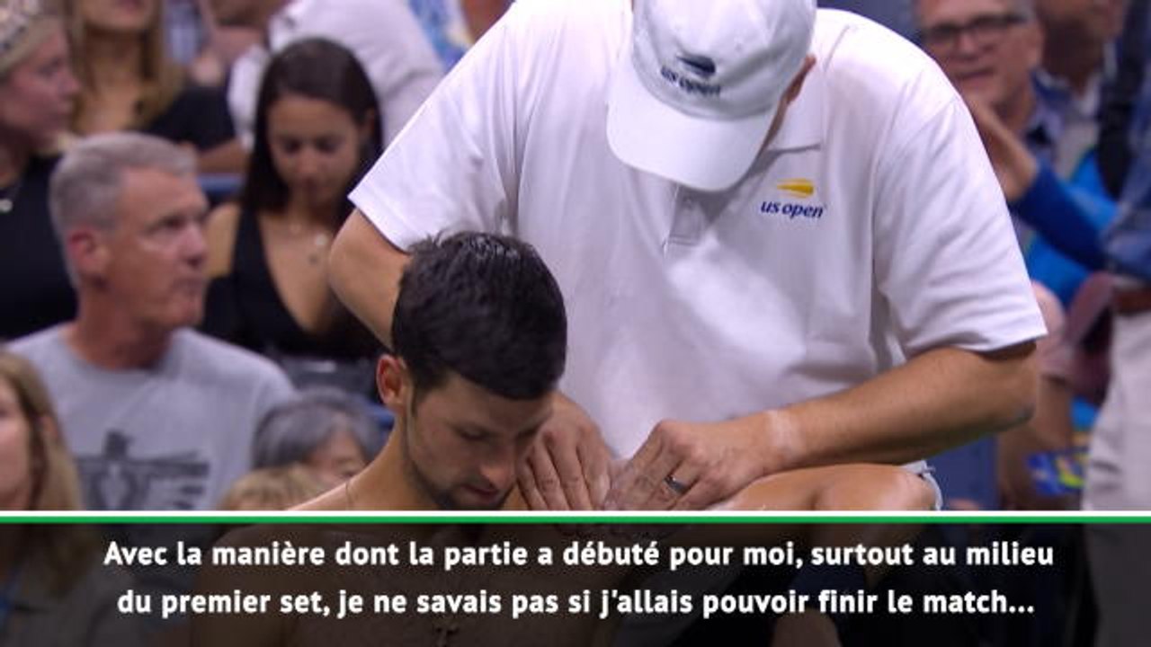 US Open - Djokovic : "Je ne savais pas si j'allais pouvoir finir le match"