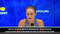 US Open - Barty : 