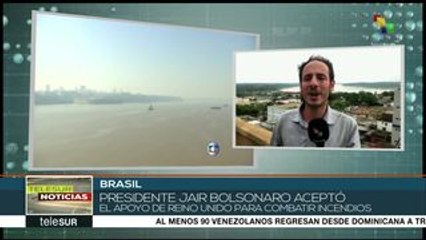 Brasil: Bolsonaro acepta apoyo de RU para combatir incendios