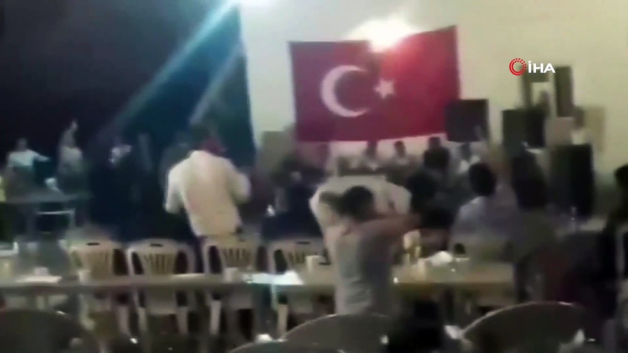 Düğün magandaları çocuklara aldırış etmeden havaya ateş ettiler