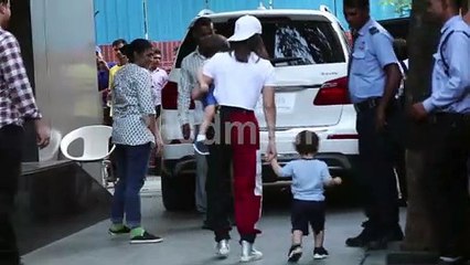Sunny Leone with Her Kids Spotted at Play School, Juhu