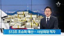 정부, 513조 초슈퍼 예산 편성…재정적자도 역대 최고