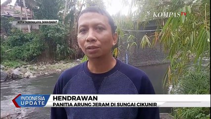 Download Video: Tercemar Limbah Pabrik, Sungai di Tasikmalaya Menghitam