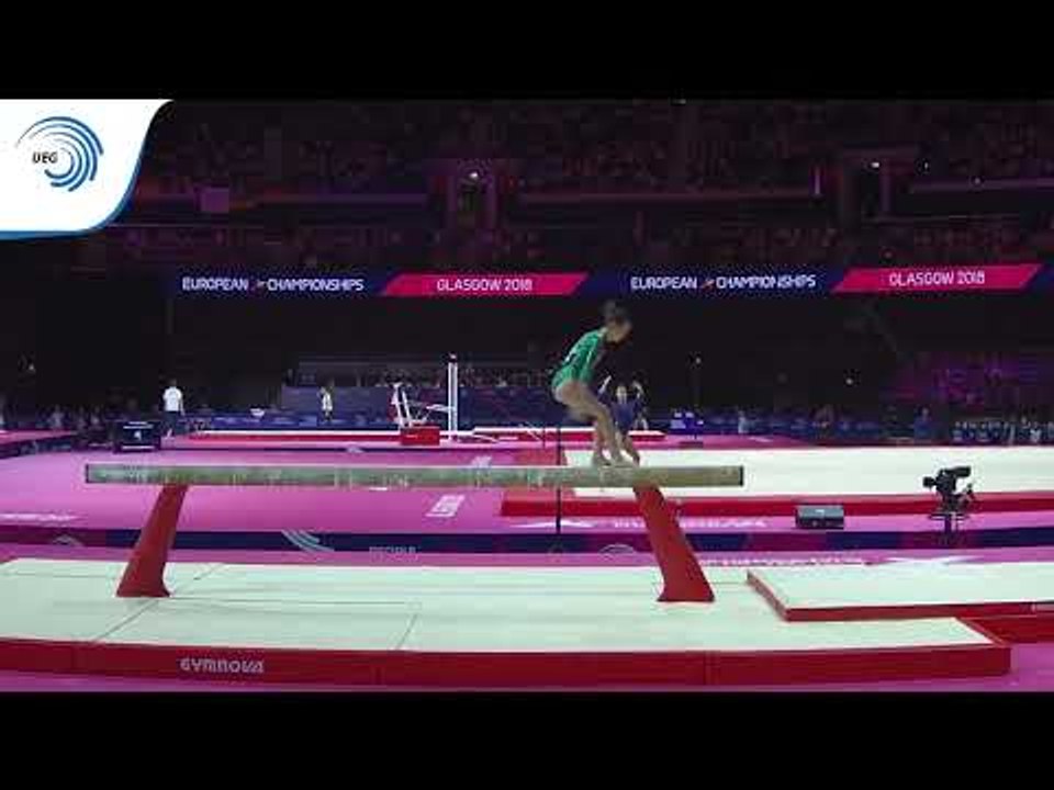 Kate MOLLOY (IRL) - 2018 Artistic Gymnastics Europeans, junior qualification beam