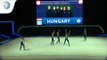 Hungary -  2019 Rhythmic Gymnastics Europeans, junior groups 5 hoops qualification