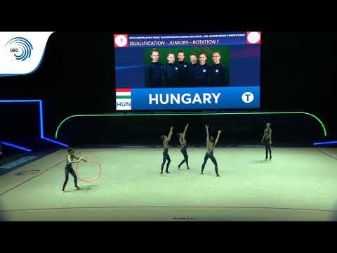 Hungary - 2019 Rhythmic Gymnastics Europeans, junior groups 5 hoops qualification