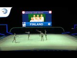 Finland - 2019 Rhythmic Gymnastics Europeans, junior groups 5 hoops qualification