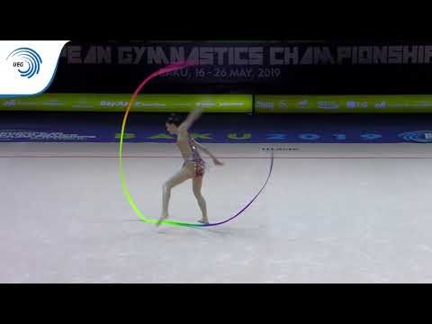 Milena BALDASSARRI (ITA) - 2019 Rhythmic Gymnastics European Championships, ribbon final