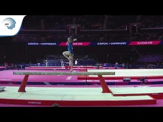 Vigdis PALMADOTTIR (ISL) - 2018 Artistic Gymnastics Europeans, junior qualification beam