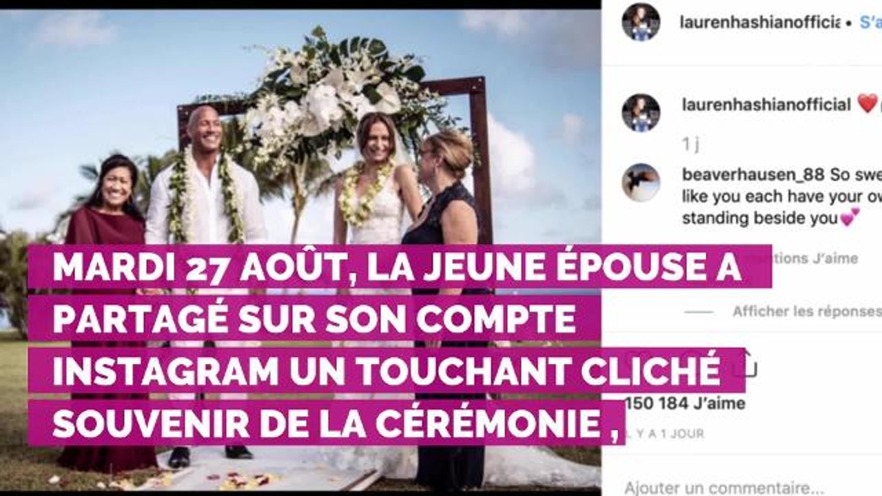 PHOTO. Dwayne Johnson : son épouse Lauren Hashian partage une adorable photo de leur mariage avec leurs deux filles