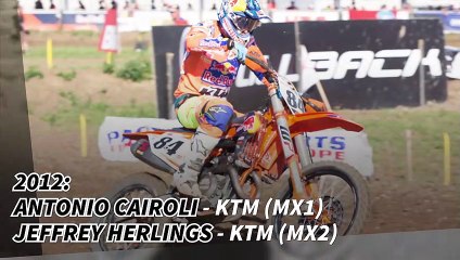 Die Motocross-Weltmeisterschaft-Sieger