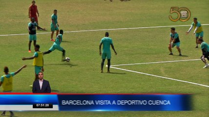 Barcelona listo para enfrentar al Deportivo Cuenca por la Liga Pro