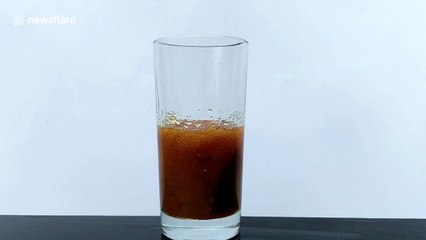 Sugar grows into unusual black mass during experiment by Ukrainian scientist