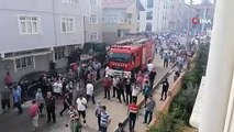 Çatıdaki yangın yan binaya sıçradı