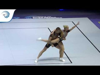 下载视频: Andreea BOGATI & Dacian BARNA (ROU) - 2019 Aerobics European bronze medallists, mixed pair