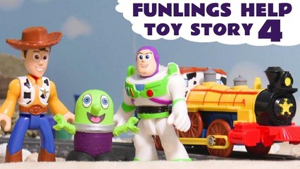 Toy Story 4 Rescue Challenge with Thomas and Friends and the Funny Funlings Opening Blind Bags in this Full Episode English