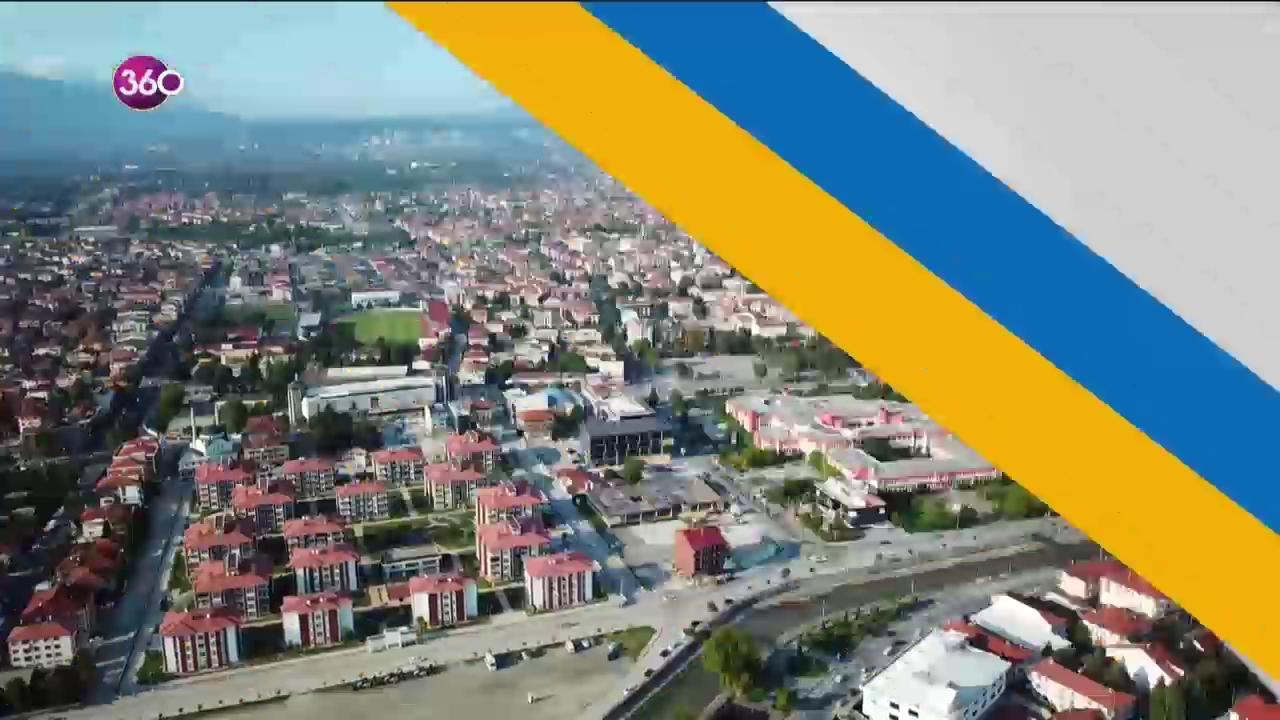 Gökyüzünden, Düzce'yi geziyor