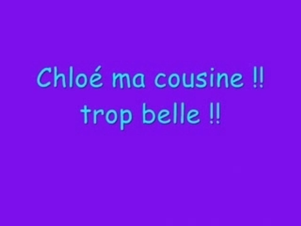 Anniversaire de chloé