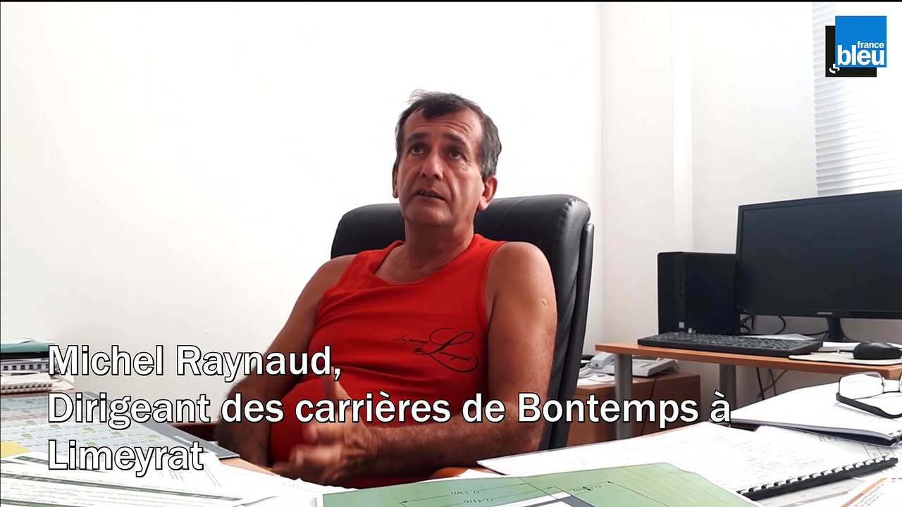 Michel Raynaud, dirigeant des carrières de Bontemps à Limeyrat