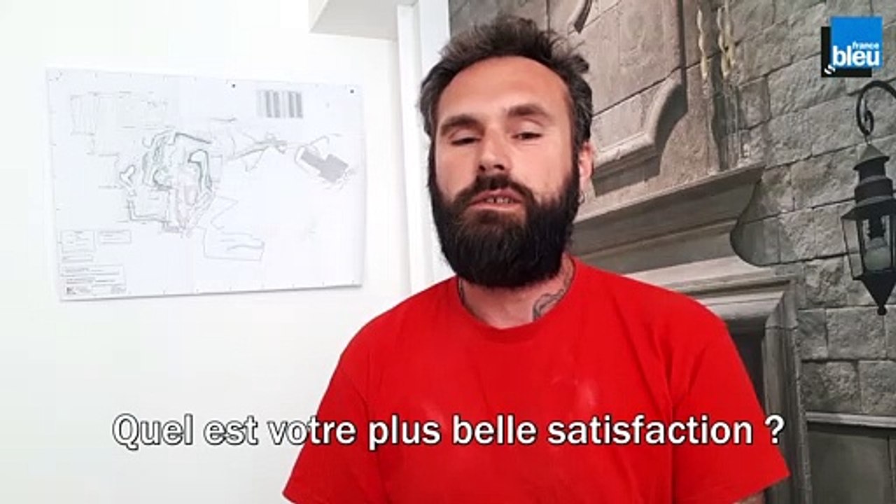 Laurent Roche, responsable du débit du sciage de la pierre des carrières de Bontemps à Limeyrat