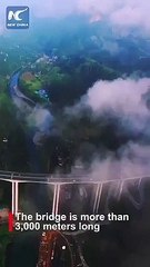 3000 metre uzunluğundaki köprünün havadan görüntüsü