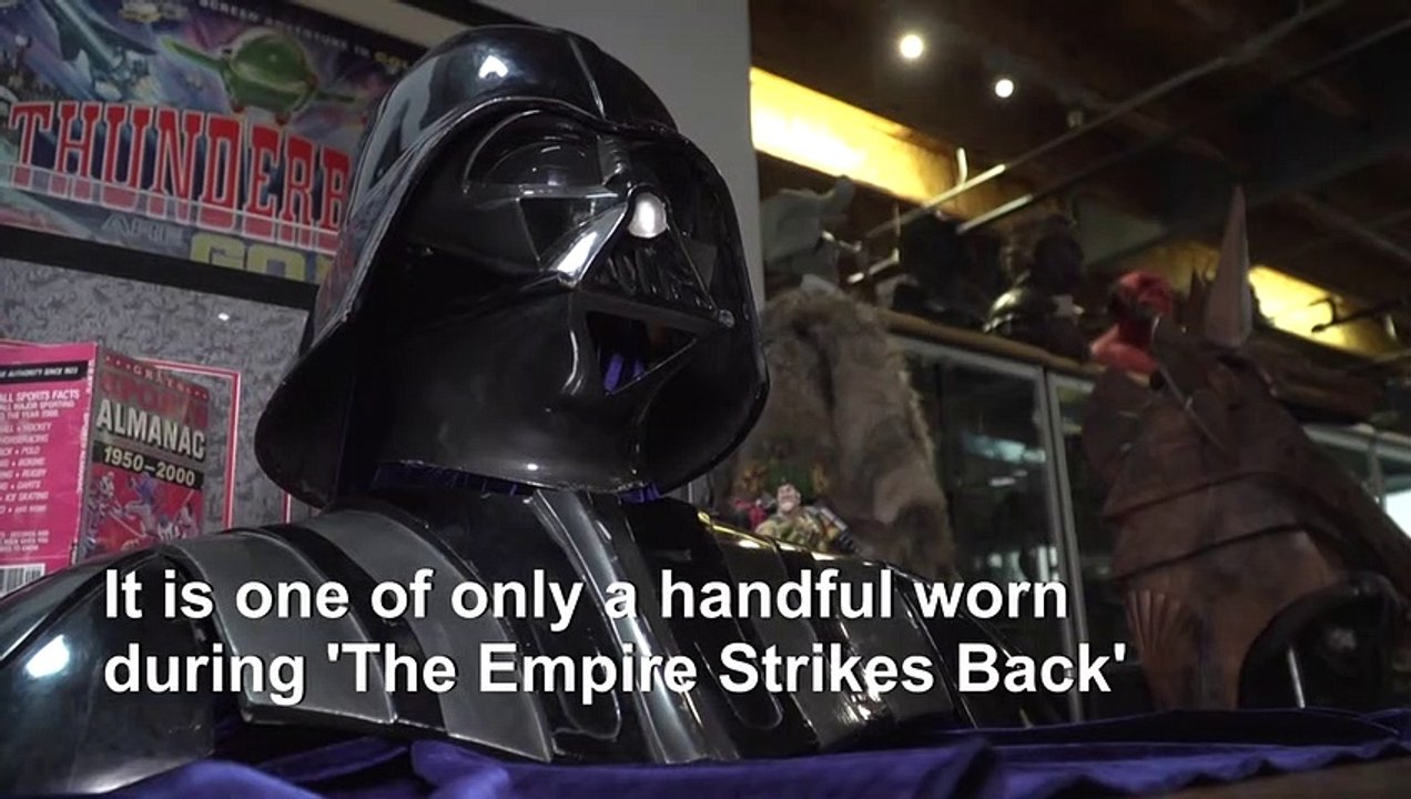 Darth Vader helmet among Hollywood treasures in $10 mn auction