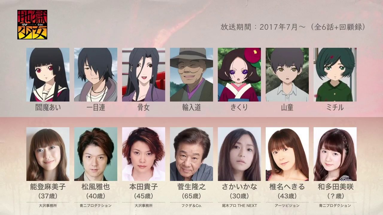 地獄少女 宵伽の声優さんたちは こんな顔 動画 Dailymotion