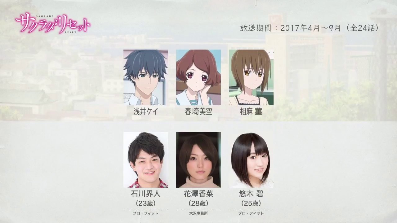 サクラダリセットの声優さんたちは、こんな顔！
