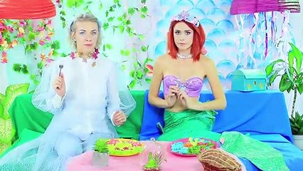 8 DIY INCRÍVEIS DESAFIO DE COMIDA DE SEREIA vs COMIDA DE FADA!