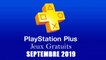Playstation Plus _ Les Jeux Gratuits de Septembre 2019
