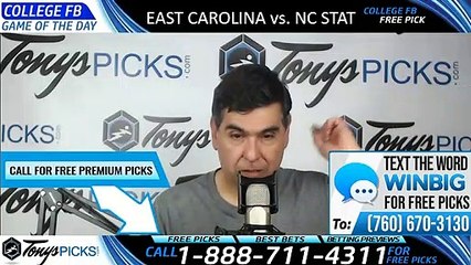 East Carolina NC State College Football Pick 8/31/2019
