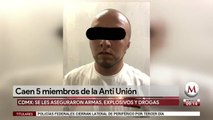 Detienen a cinco presuntos miembros de la Anti Unión en Iztacalco
