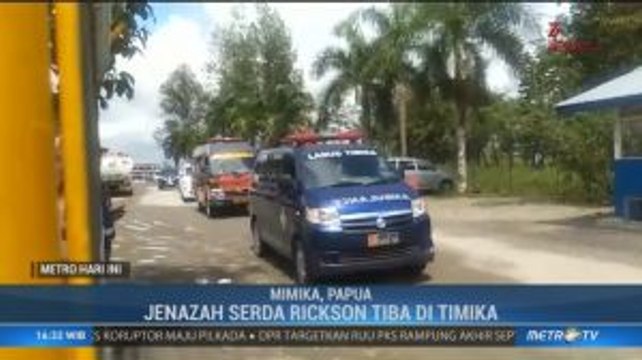 Jenazah Serda Rickson Tiba di Timika