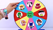 ROLETA SURPRESA PJ MASKS Patrulha Canina e Show da Luna com Brinquedos