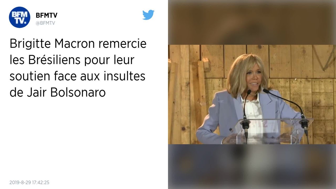 Brigitte Macron remercie les Brésiliens qui la soutiennent après les propos offensants de Jair Bolsonaro