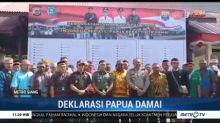 Sejumlah Elemen Masyarakat Deklarasikan Papua Damai di Mapolres Sorong