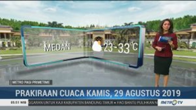Prakiraan Cuaca Kamis 29 Agustus 2019