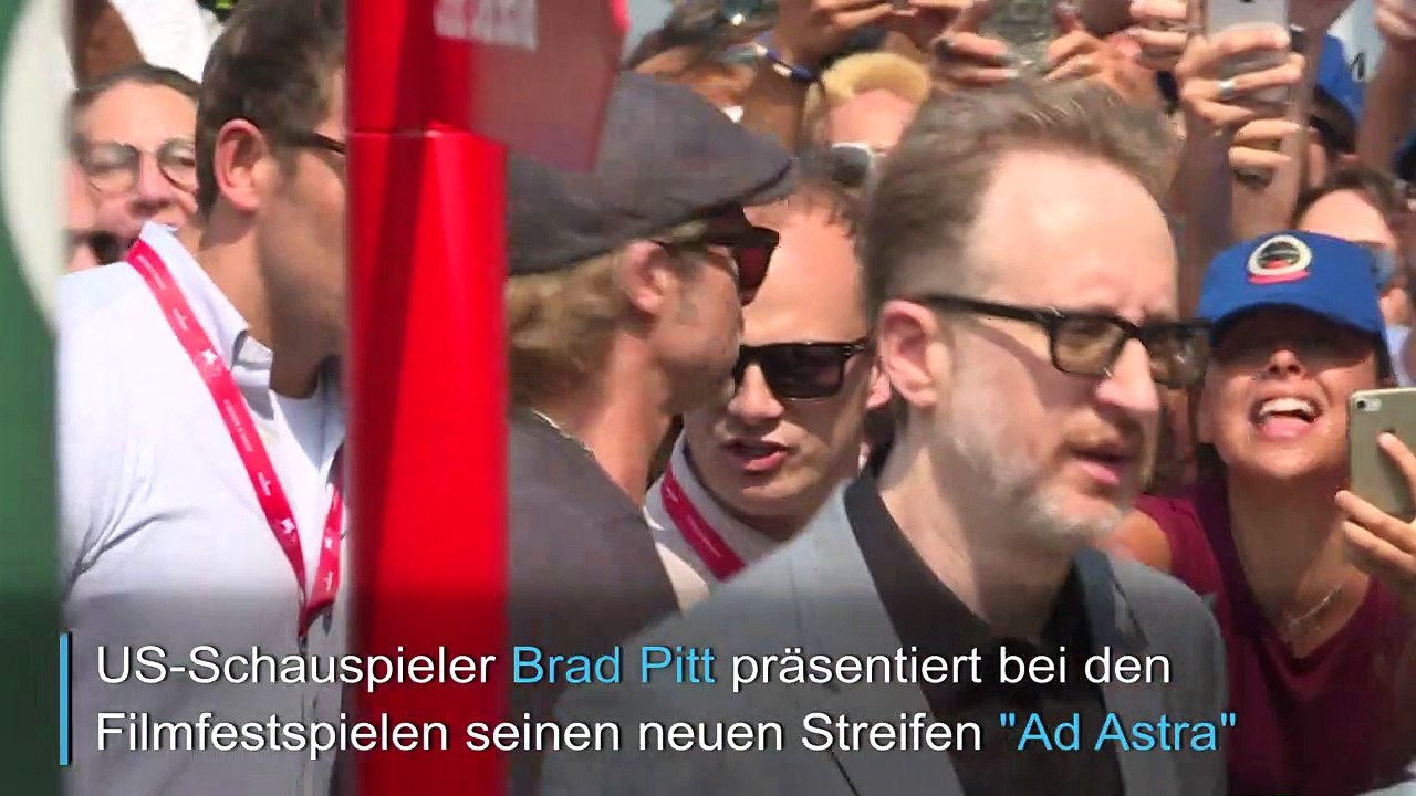 Kreischalarm wegen Brad Pitt in Venedig