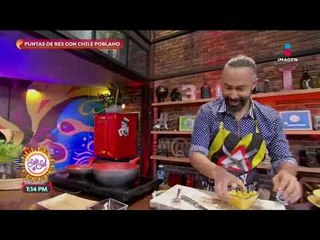 Cocina de solteros: ¡Puntas de res con chile poblano! | Sale el Sol